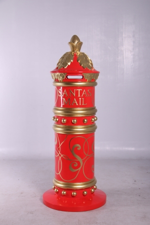 RED AND GOLD DETAIL MAILBOX - JR 150239