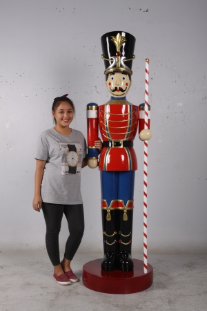 Toy Soldier with Baton 6.5ft - Red & Blue  (JR 170164RB)