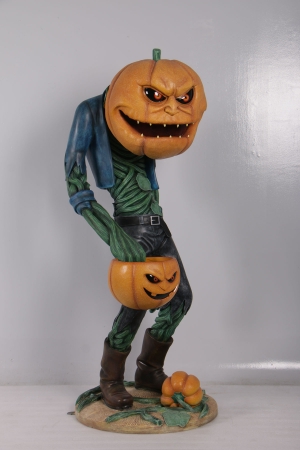 SCARY PUMPKIN MAN WITH CANDY HOLDER - JR 200009