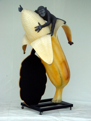 Banana with Monkey and with Black-board 6ft (JR 1437)
