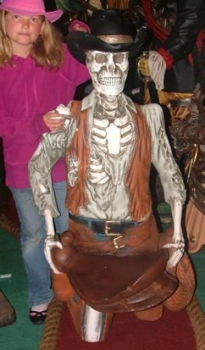 Skeleton Cowboy Figure-Head 4ft (JR 2457)