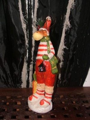 Christmas Reindeer with Lantern & Present 16" (JR PP8009)