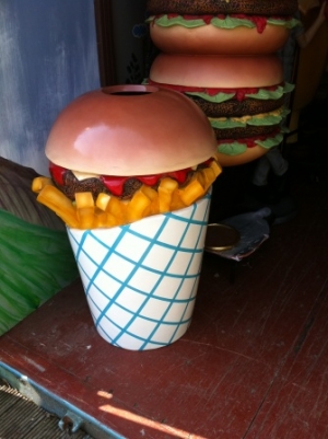 Hamburger Rubbish Bin (JR 2704)   