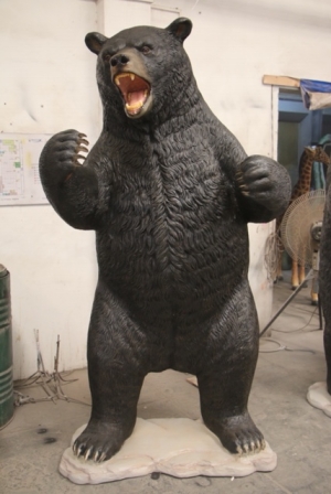 Grizzly Bear -Growling -Black JR 120049BL