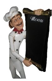 Skinny Chef with Menu Board (JR 030509)