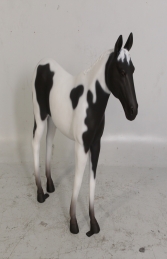 Horse Standing - Black & White 3ft (JR 100011) - Thumbnail 01