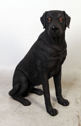 Labrador sitting - Black (JR 110098B)	