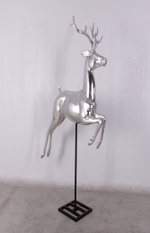 Flying Reindeer-Silver Leaf (JR 120067SL) - Thumbnail 01