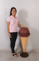 Standing Ice Cream Small - Chocolate 3ft (JR 130017c) - Thumbnail 02