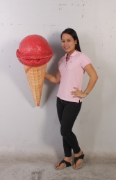 Hanging Ice Cream Small - Strawberry 3ft (JR 130018s) - Thumbnail 03