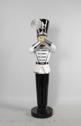 Toy Soldier with Trumpet 6ft - Silver, White & Black (JR 140007SWB) - Thumbnail 03