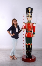 Toy Soldier with Baton 6.5ft - Red & Green (JR 140109G)