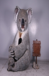 Koala Bear with signboard (JR 150023S)