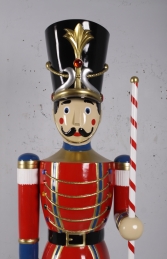 Toy Soldier with Baton 6.5ft - Red & Blue  (JR 170164RB) - Thumbnail 02