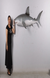 Great white shark wall decor -6ft JR 190108 - Thumbnail 03