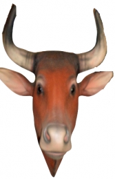 Bull Head- Brown (With Horns) (JR 2198BH) - Thumbnail 01