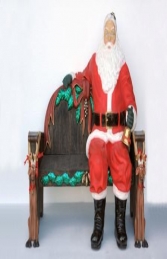 Santa sitting on Bench lifesize (JR 2465A+B) - Thumbnail 03