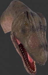 Allosaurus Head Looking Straight (JR 100052)