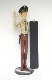 American Policeman Figure with Menu-Board 5.5ft (JR 1849) - Thumbnail 02
