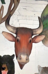 Bull Head- Brown (With Horns) (JR 2198BH) - Thumbnail 02