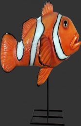 Giant Clown Fish on Metal Stand (JR 100088) - Thumbnail 01