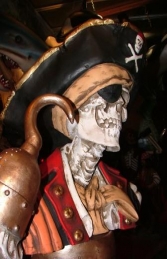 Pirate Skull Bust Captain Hook (JR 2435) - Thumbnail 03