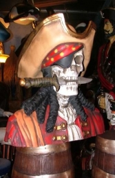 Pirate Skull Bust - Royal (JR 2434) - Thumbnail 02