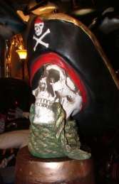 Pirate Skull Bust with Rope (JR 2436) - Thumbnail 02