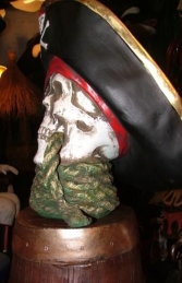 Pirate Skull Bust with Rope (JR 2436) - Thumbnail 03