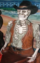 Skeleton Cowboy Figure-Head 4ft (JR 2457) - Thumbnail 02