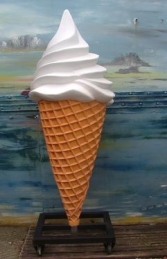 Standing 6ft Whippy Waffle Cone Plain (JR WC6-P)    - Thumbnail 01
