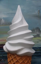 Standing 6ft Whippy Waffle Cone Plain (JR WC6-P)    - Thumbnail 02