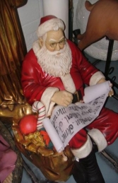 Santa Sitting with Candle and List (JR 2215) - Thumbnail 02