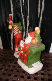 Christmas Reindeer with Santa & Sleigh 16" (JR PP8059) - Thumbnail 02