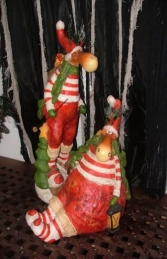 Christmas Reindeer with Lantern & Present 16" (JR PP8009) - Thumbnail 03