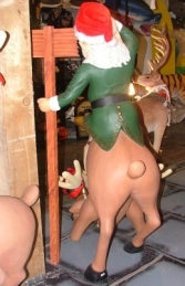 Funny Reindeer with Elf at North Pole (JR EF) - Thumbnail 03