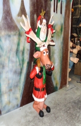 Elf on back of funny Reindeer (JR HW) - Thumbnail 03