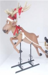 Funny Reindeer Flying pose life size model (JR 2295-R) - Thumbnail 01