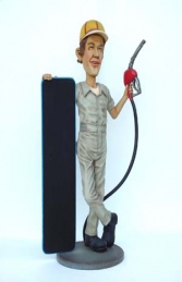 Gasoline Man figure with Menu-board 5.5ft (JR 1848) - Thumbnail 03