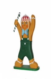 Ginger Bread Boy with Candy Cane 4ft (JR 3127) - Thumbnail 01