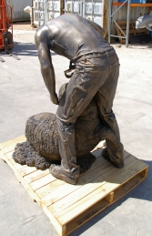 Shearer in Bronze 6ft (JR 110072) - Thumbnail 02