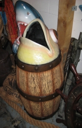 Barrel with Fish Rubbish Bin (JR 2683)   