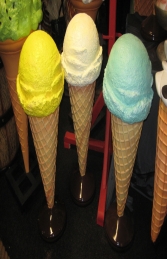 Standing Ice Cream Small - Yellow 3ft (JR 130017y) - Thumbnail 03