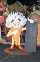 Ice Cream Boy with Menu Board 3ft (JR 2854)