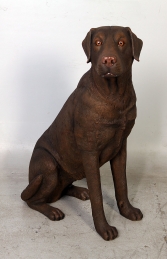 Labrador sitting - Chocolate (JR 110098C) - Thumbnail 01