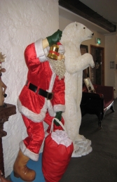 Santa with Real Clothes and Bag - 6ft (JR 1656) - Thumbnail 03