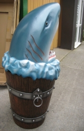Shark Head Rubbish Bin (JR 2724) - Thumbnail 03