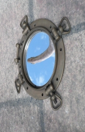 Porthole Mirror WW11 US Navy 15" Dia (JR 120068) - Thumbnail 02