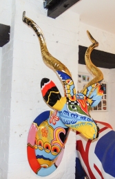 Kudu Head - Pop Art Style (JR 3289) - Thumbnail 02