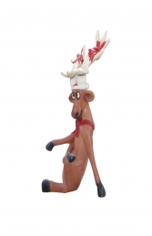 Funny Reindeer standing on crossed legs (JR S-017) - Thumbnail 02